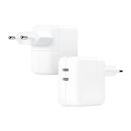 Apple 35W Dual USB-C Port Power Adapter - White